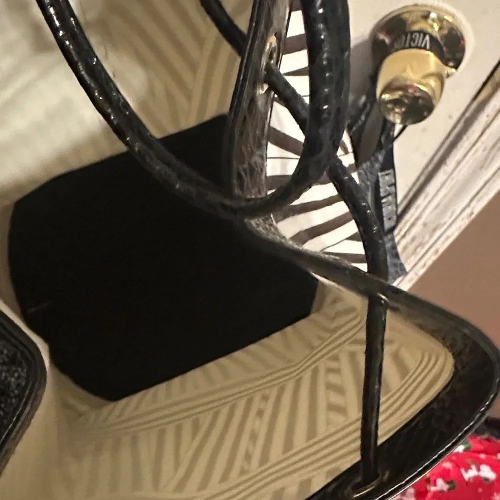 Henri Bendel Bucket bag backpack canvas&snakeskinbag - Picture 13 of 14